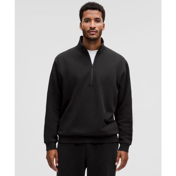 Lululemon Men’s Steady State Half Zip In Black - Picture 1 of 10